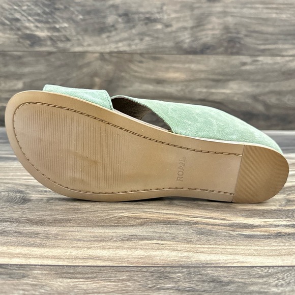 NIB Roan by Bed Stu Irie 8.5 39 Asymmetrical Open Toe Flat Leather Sandals Osaka - Picture 8 of 13